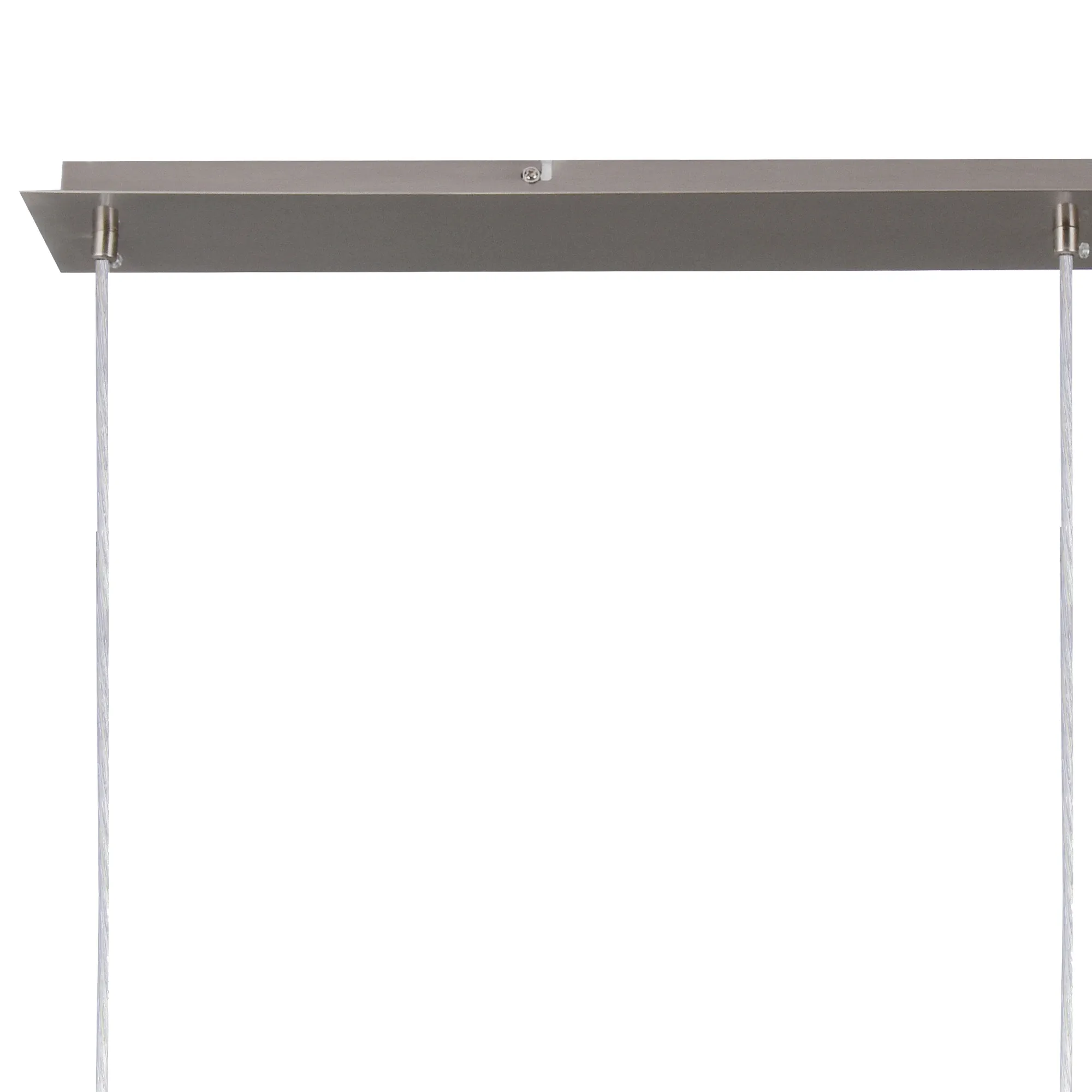 Baymont 12cm Shade 3 Light Pendant Satin Nickel, White DK0781  Deco Baymont SN WH